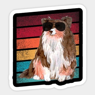 Shetland Sheepdog Sheltie Dog Vintage Sticker